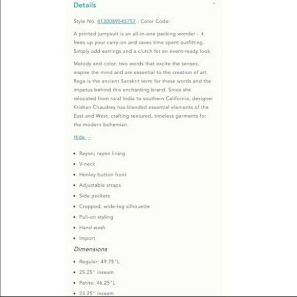 Anthropologie Akemi + Kin Baton Rouge Jumpsuit (M) - Picture 7 of 8